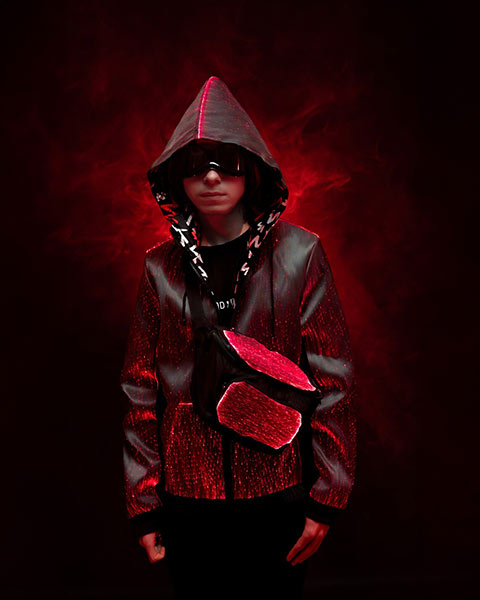fiber optic fabric jacket