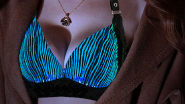 The Luminous Leather Bra