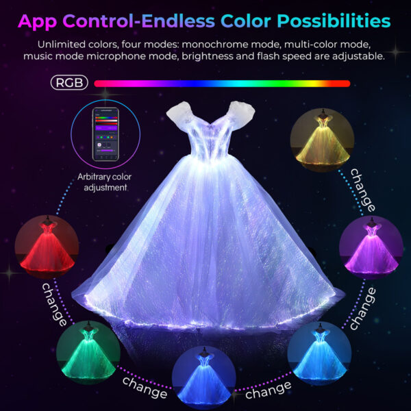 Light Up Princess Dress: Fashion Nova Evening Dresses for a Magical Evening - Lumisonata - Image 3