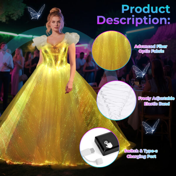 Light Up Princess Dress: Fashion Nova Evening Dresses for a Magical Evening - Lumisonata - Image 4