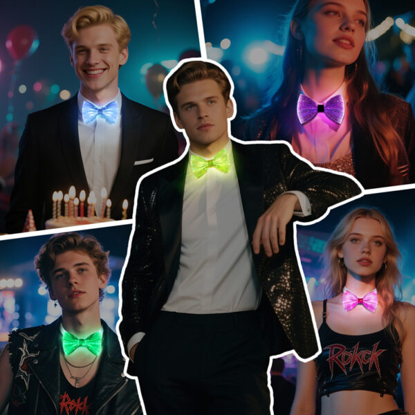 Christmas Bow Tie, Light Up Your Holidays With A Festive Christmas Bow Tie - Lumisonata - Image 7