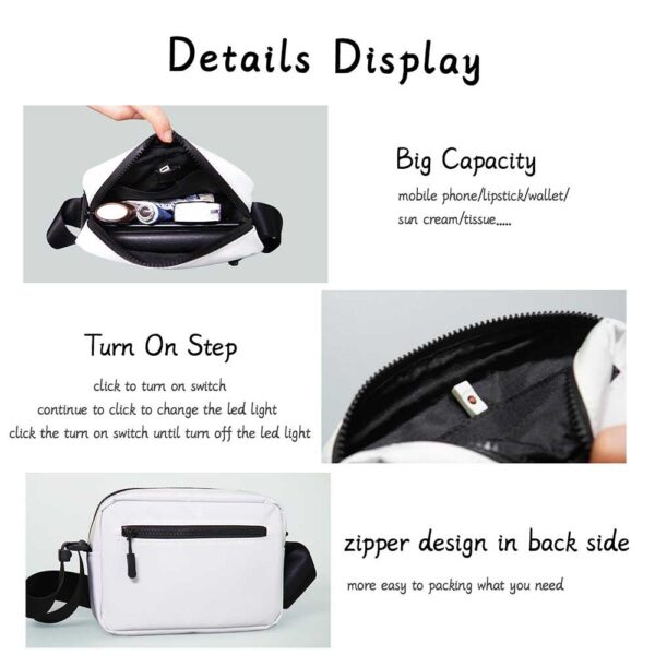 Phone Crossbody Bag with Light Up Wallet - Perfect Mini Combo - Lumisonata - 图片 6