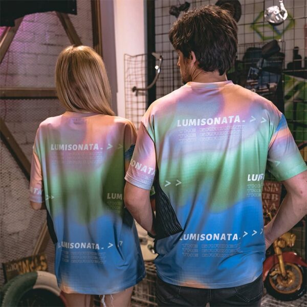 Couple T-Shirts, Light Up Printed T Shirt for Women- Lumisonata - Imagen 7