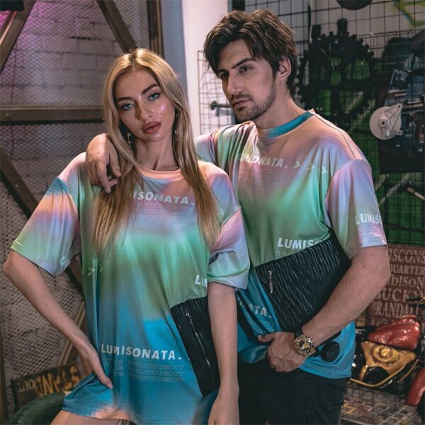 Couple T-Shirts, Light Up Printed T Shirt for Women- Lumisonata - Imagen 8
