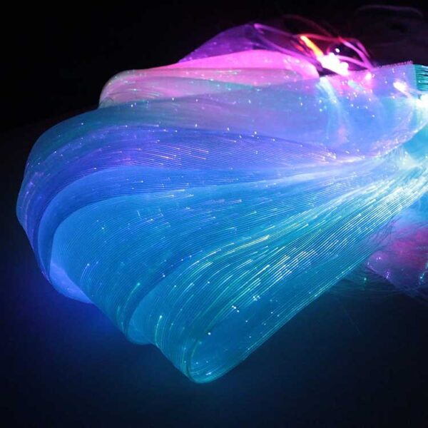 Red Fabric (Rave Luminous Fiber Optic Fabric) - Lumisonata - Image 7
