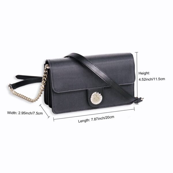 Light Up designer crossbody bags, Clutch Wallet Glitter with Metal Chain Strap - Lumisonata - 画像 (4)