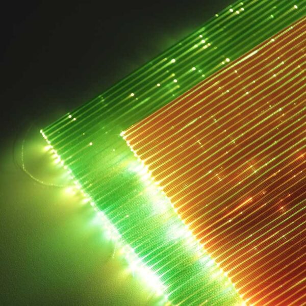 Red Fabric (Rave Luminous Fiber Optic Fabric) - Lumisonata - Image 2