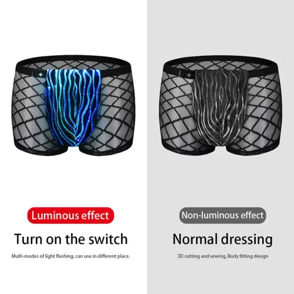 Sexy Panties For Men, Led Light Up Sexy Boxer Briefs Panties - Lumisonata - 图片 6