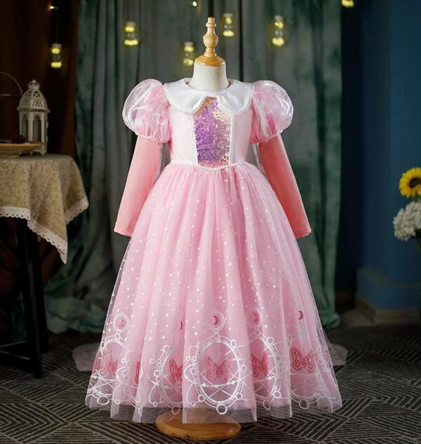 Pink Princess Dress For Girls Children Dress - Lumisonata - Image 3