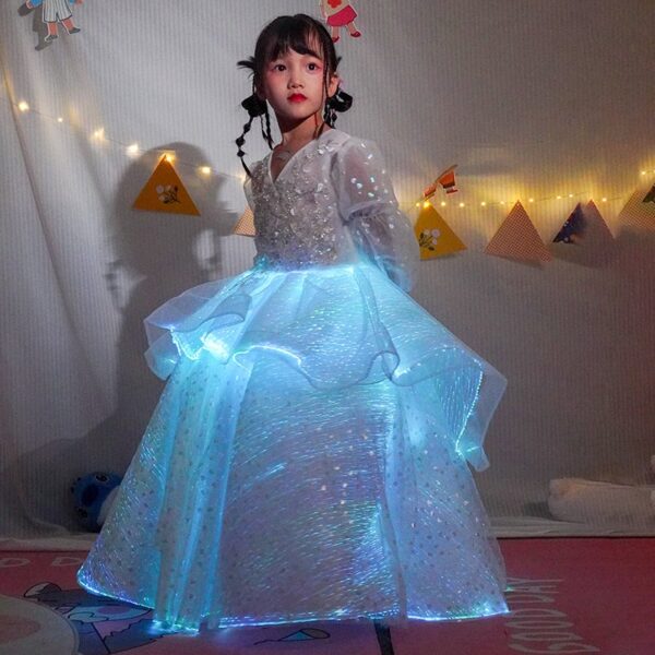 Glowing ruffled princess skirt children's skirt — изображение 2