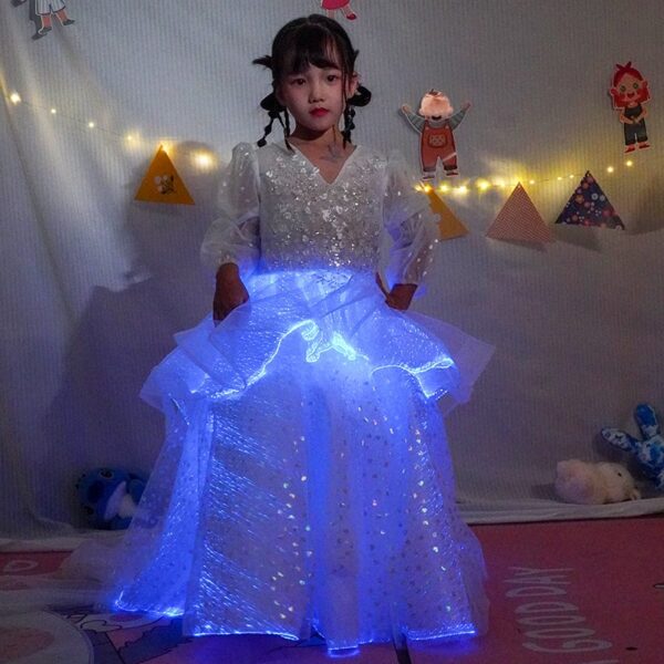 Glowing ruffled princess skirt children's skirt — изображение 3