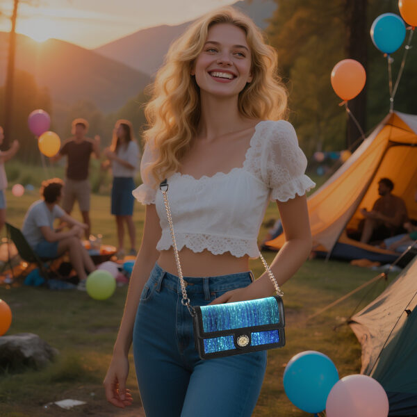 LED Bags Light up Purse Festival Evening Clutch Luminous Handbag - Lumisonata - Imagen 2