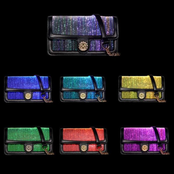 LED Bags Light up Purse Festival Evening Clutch Luminous Handbag - Lumisonata - Imagen 4
