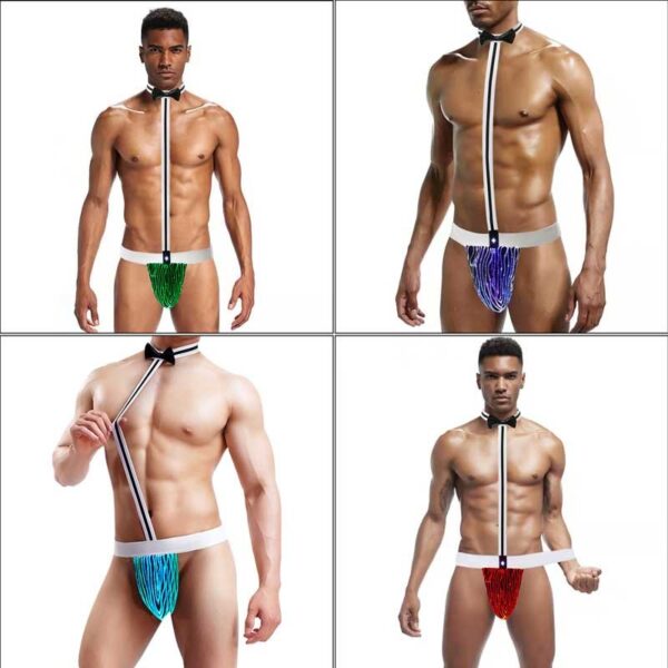 Mens Erotic Clothing, Led Light Up Sexy Suspender Thong Panties - Lumisonata - Image 8