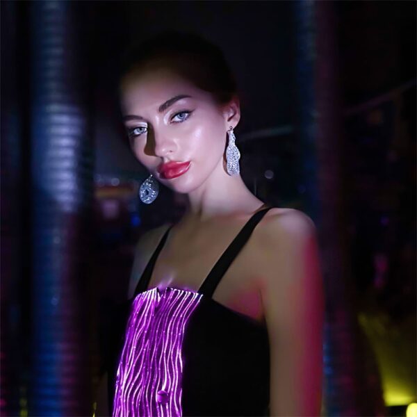 Cyberpunk A-dress Luminous Overskirt - Lumisonata - Imagem 3