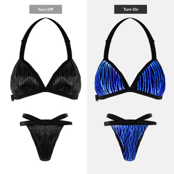 Beach Bikini, Thong Bikini Bottoms with Light Up - Lumisonata - Image 5