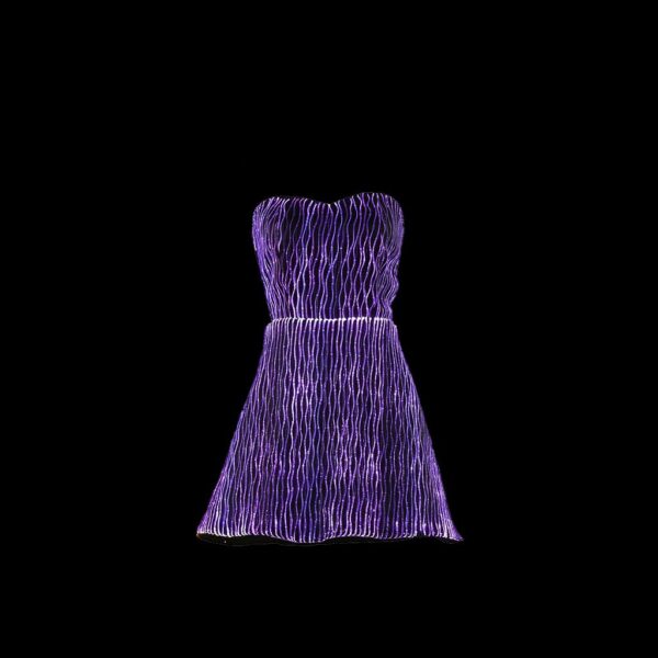 Black Prom Dress Sleeveless Tube Top Light Up Dress Led Clothing - Lumisonata - Image 2