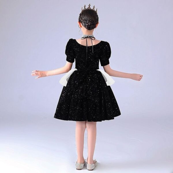 Led Clothing White Swan Black Princess Skirt Children'S Skirt For Girls - Lumisonata - Imagem 5